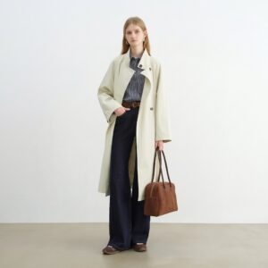 Women's Korean Stand Collar Trench Jacket - Autumn Casual Chic Coat